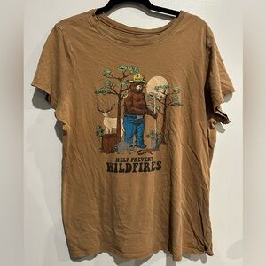 Vintage Smokey Bear “Help Prevent Wildfires” Tee – Women’s 2XL